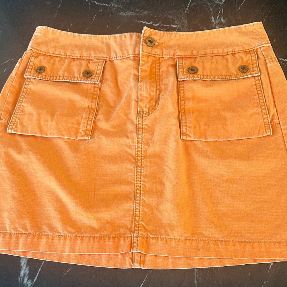 GAP Orange Mini Skirt with Pockets